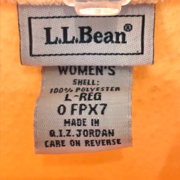 L.L. Bean Full Zip Fleece Shell Vest Size L - Picture 6 of 8